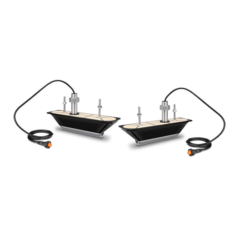 GARMIN GT30-THP Thru-Hull CHIRP ClearVu and SideVu Transducer Pair 1 GARMIN GT30-THP Thru-Hull CHIRP ClearVu and SideVu Transducer Pair